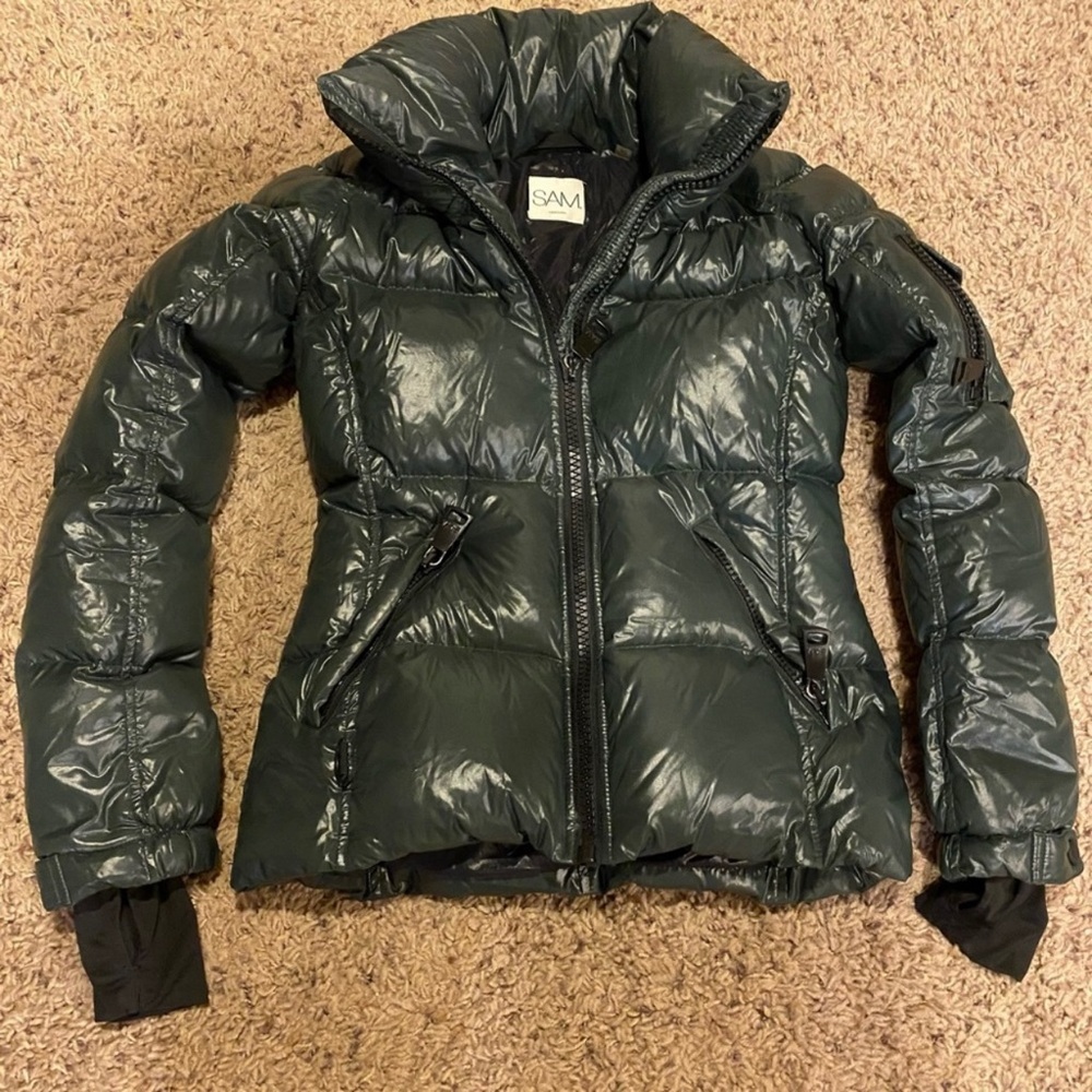 Olive green SAM. Puffer jacket